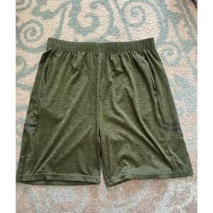 Real Essentials Athletic Basketball Green Shorts Men's XL
